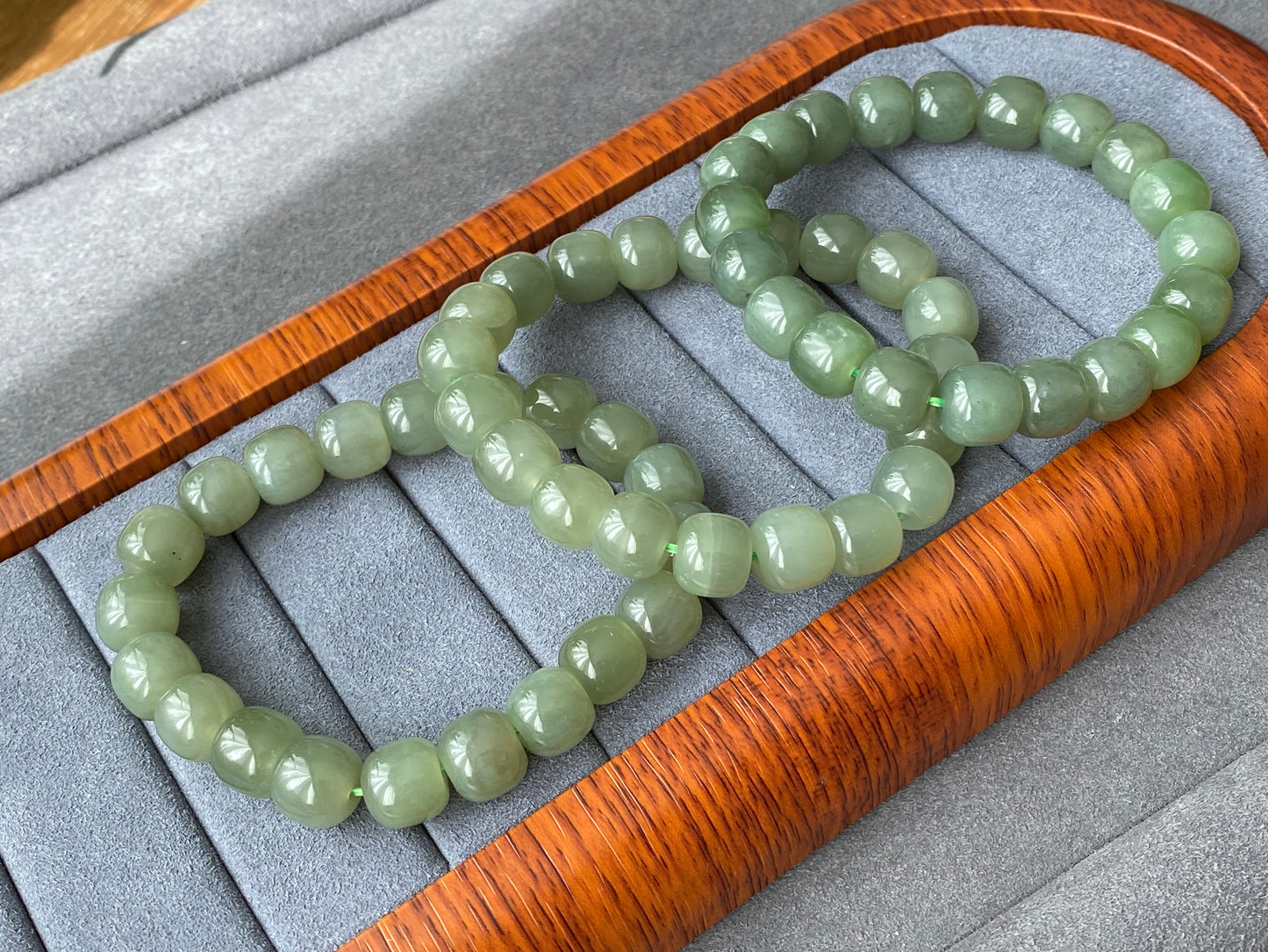 AAA  Natural BIYU Hetian Jade square bead Nephrite bead Bracelet Best Gift for her,gift for Mom