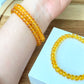 AAAAA Natural yellow gold sweet bee  Amber  Beads Gradient  bead bracelet