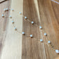 multiple way to wear natural fresh water pearls bead necklace Gypsophila necklack 14k gold filled
