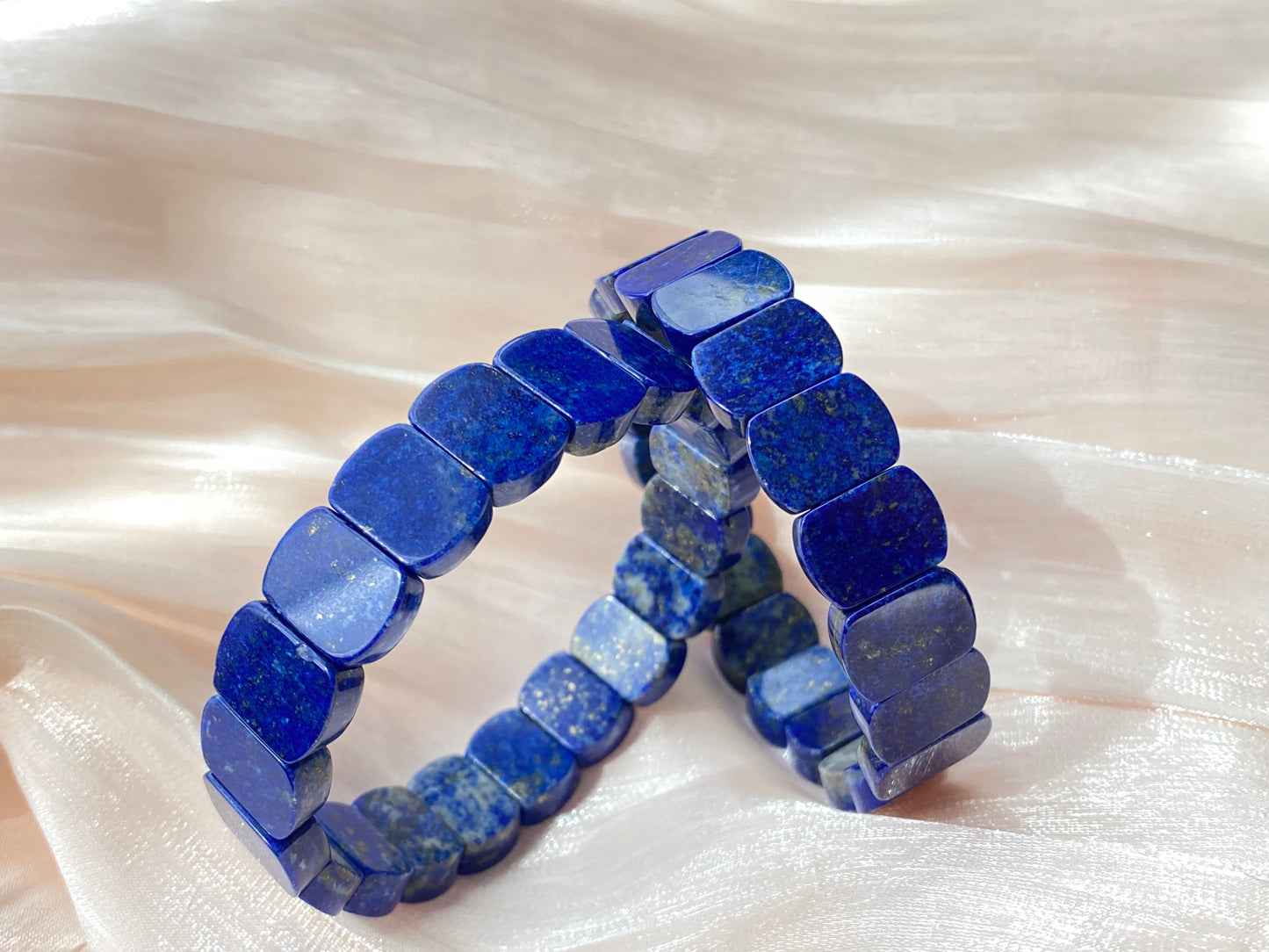 AAAA Natural Lapis Lazuli gemstone oval shape wide bracelet Energy Protection Meditation Spiritual