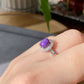 Natural South Africa Purple  Pink Sugilite Sterling Silver Adjustable Ring，Gift for her, Bridesmaid Gifts