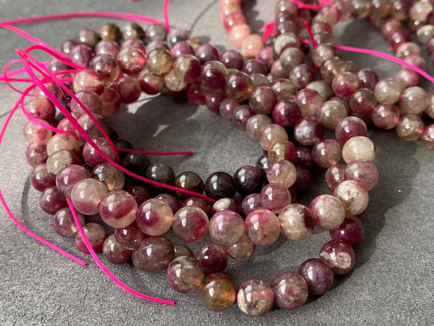 Natural Ruby Red Tourmaline, Pink Tourmaline 6mm-7mm Beaded Bracelet,wholesale price