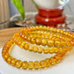 AAAAA Natural yellow gold sweet bee  Amber  Beads Gradient  bead bracelet