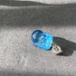 Hand carve Dark Blue Aquamarine with nice polished Pixiu brave troops Sterling silver necklace Pendant