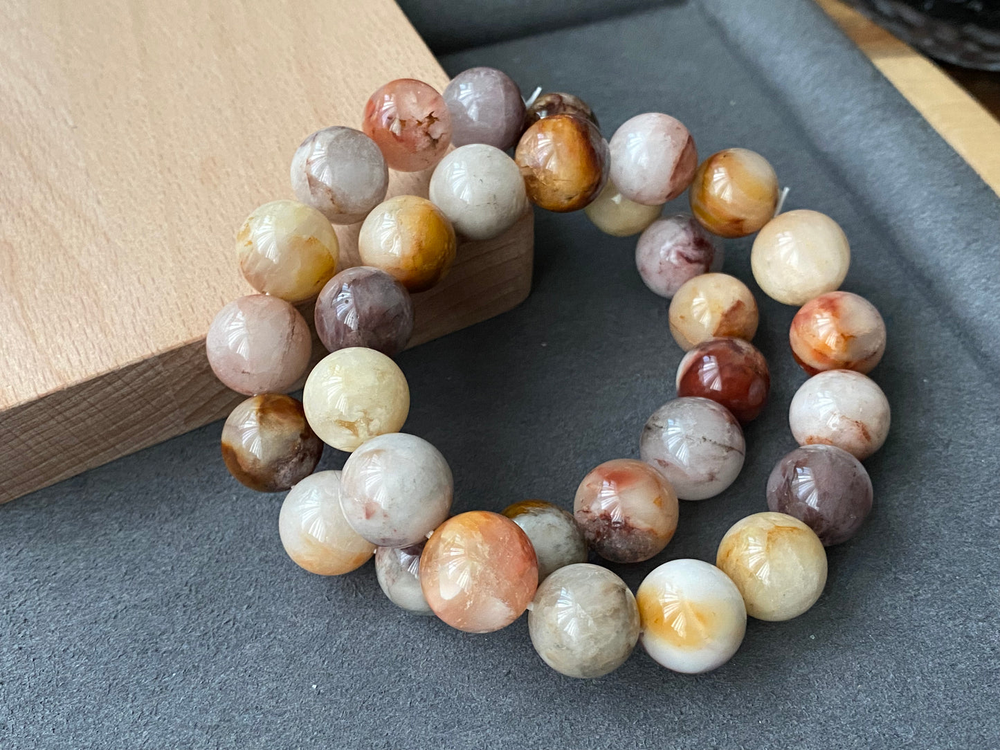 Natuarl Red Brown caramel Rutilated Quartz,Rabbit hair Crystal Round Beaded Bracelet 7mm/9mm/10mm/11mm/12mm