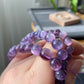 AAAAA grade cat eyes luxury purple Lepidolite,woman bracelet, nature smoothy round gemstone bead bracelet
