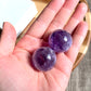 Natural Amethyst Sphere,Quartz Crystal Ball,Mineral Specimen,Divination Ball，Prophecy Ball crystal point
