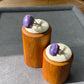 AAAAA Genuine Natural High Grade Silk Shin Purple Charoite,Cat Eyes Oval Shape sterling silver Adjustable Ring