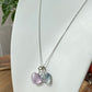 Natural Unicorn Fluorite hand Sculpture head shape pendant necklace