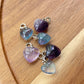 Natural Unicorn Fluorite hand Sculpture head shape pendant necklace