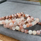Natural Rainbow Rutilated Quartz,Rabbit Hair Crystal Round beaded Bracelet 7mm