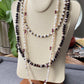 Mother of pearls color block black and white multiple use Necklace,handmade necklace