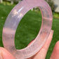 TOPPEST Silky Fire illuminate Rose Quartz Bangle Bracelet,gemstone Rose Quartz Crystal Bangle,gift for her,gift for Mother,Lover