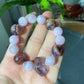 Natural Raw Ametrine Purple Lithium Amethyst Purple Phantom Lilac Mixed Design Bracelet