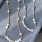 Natural Freshwater pearls baroque stone lotus ins style handmade Necklace, gift for her