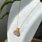 Natural Raw Black Gold Super Seven Princess 14k gold wire pendant necklace 14mm to 16MM