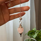 Rose quartz Pendulum , Dowsing Crystal ,Reiki  crystal