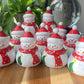Hand Sculpture Basswood painting Faceted happy smiling Snowma home dectoration ornament