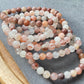 Natural Rainbow Rutilated Quartz,Rabbit Hair Crystal Round beaded Bracelet 7mm