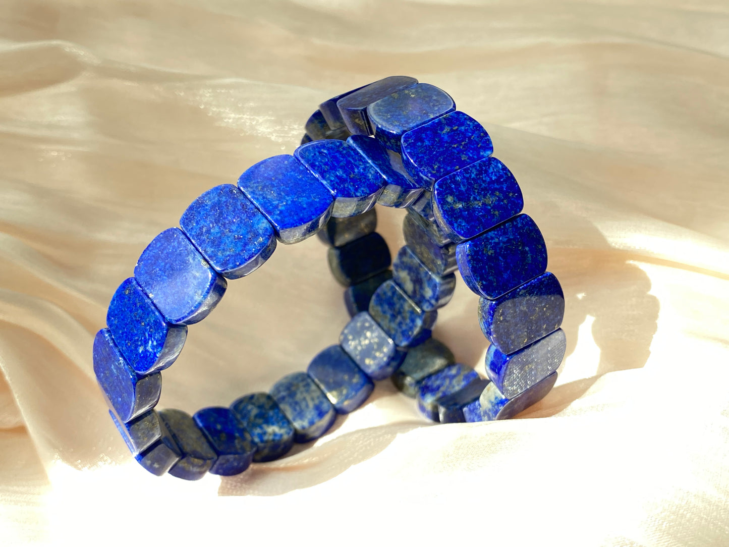 AAAA Natural Lapis Lazuli gemstone oval shape wide bracelet Energy Protection Meditation Spiritual