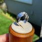 Certificated 1.0 ct. Moissanite Lozenge Sterling silver everyday ring wedding ring  with box