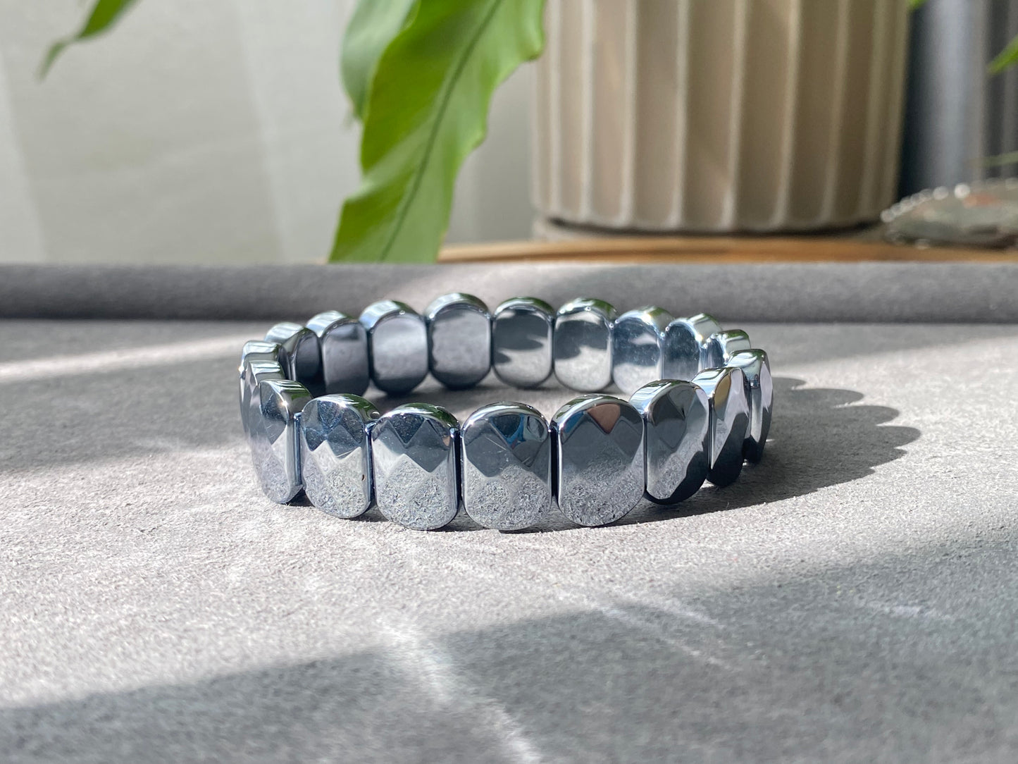 AAAAA Terahertz Diamond Faceted Cut,Recharge & Reignite Your Energy- Rejuvenate Your Mind Bracelet, gift for her, gift for him