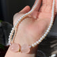 Natural AAA high quality Rose quartz cuty puffy heart shape,bow Freshwater pearls,Valentine's gift, gift for her,Love and relationships