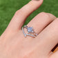 Brilliant cut Moissanite 0.5 CT. certified sterling silver rhombic diamond shape Moissanite ring,gift for her,anniversary gift