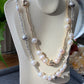 Natural Freshwater pearls baroque stone lotus ins style handmade Necklace, gift for her