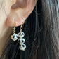 super cute Natural freshwater pearls panda painting drop dangle earrings,gift for her