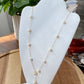 multiple way to wear natural fresh water pearls bead necklace Gypsophila necklack 14k gold filled