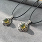 Genuine Natural Dominican Amber High Rare Grade Smooth Round Sterling silver setting,  Victorian Chrome Hearts Mid-century Style Necklace