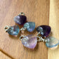 Natural Unicorn Fluorite hand Sculpture head shape pendant necklace