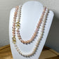 multiple way to wear natural fresh water pearls bead necklace long pendant necklack