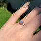 2ct. Champagne Moissanite Ring, Champagne Solitaire Ring, Round Moissanite Ring, Moissanite Engagement Ring,  hollow out Heart gift for her