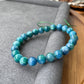 Monet's Garden  Natural Green Lepidolite High Grade Mica Round Bead Bracelet 7.5MM High end jewelry