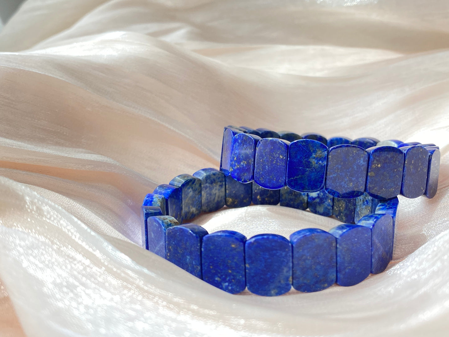 AAAA Natural Lapis Lazuli gemstone oval shape wide bracelet Energy Protection Meditation Spiritual