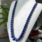 Natural Lazurite Lapis Lazuli Deep Blue less white Mixed size Bead Healing Crystal Necklace  4.7-13.5MM