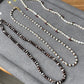 Mother of pearls color block black and white multiple use Necklace,handmade necklace