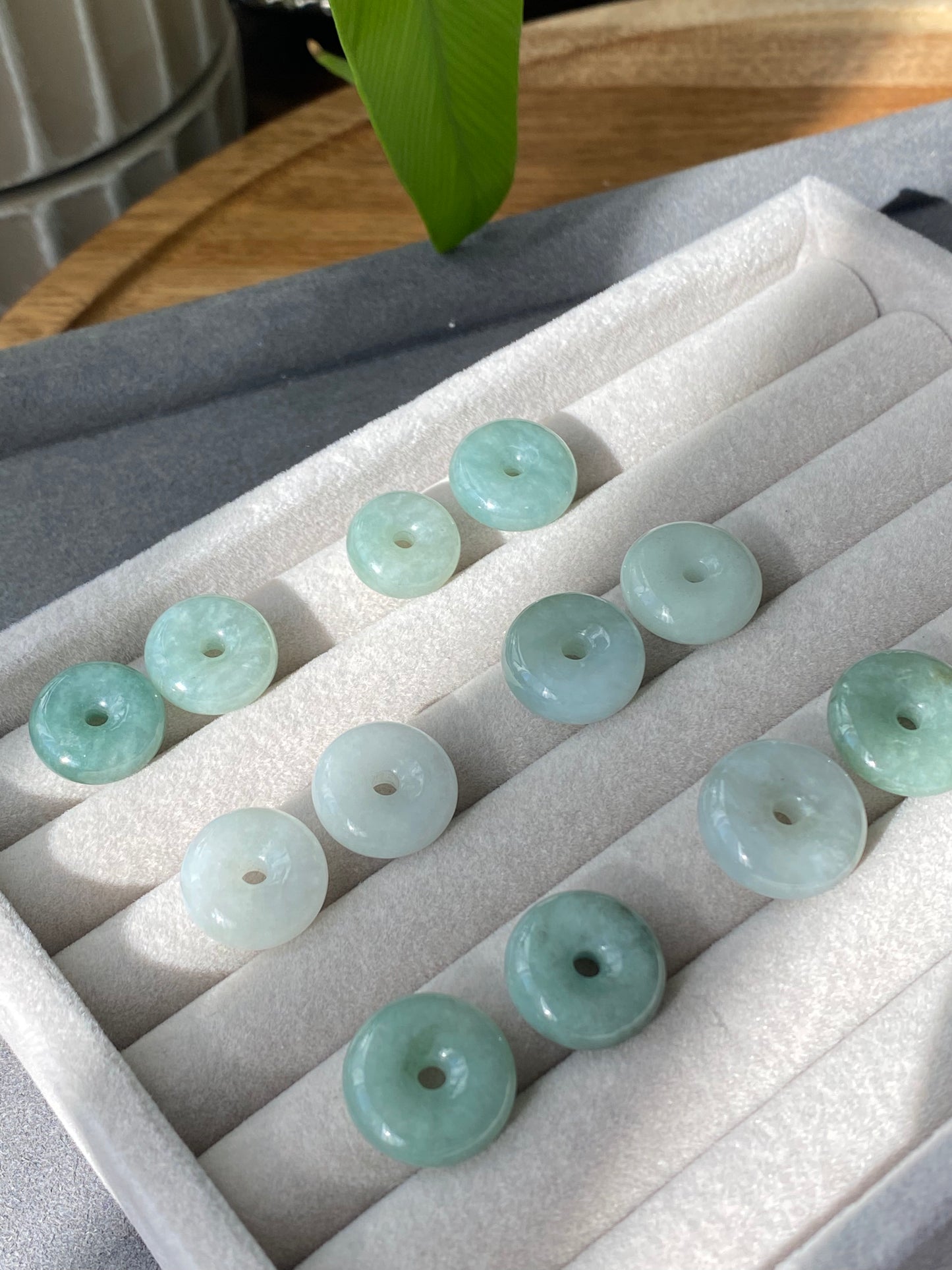 Natural A Donut Hetian Jade,Circle Jade Drop Earring,Drop dangle Earring/EarWire,handmade earring