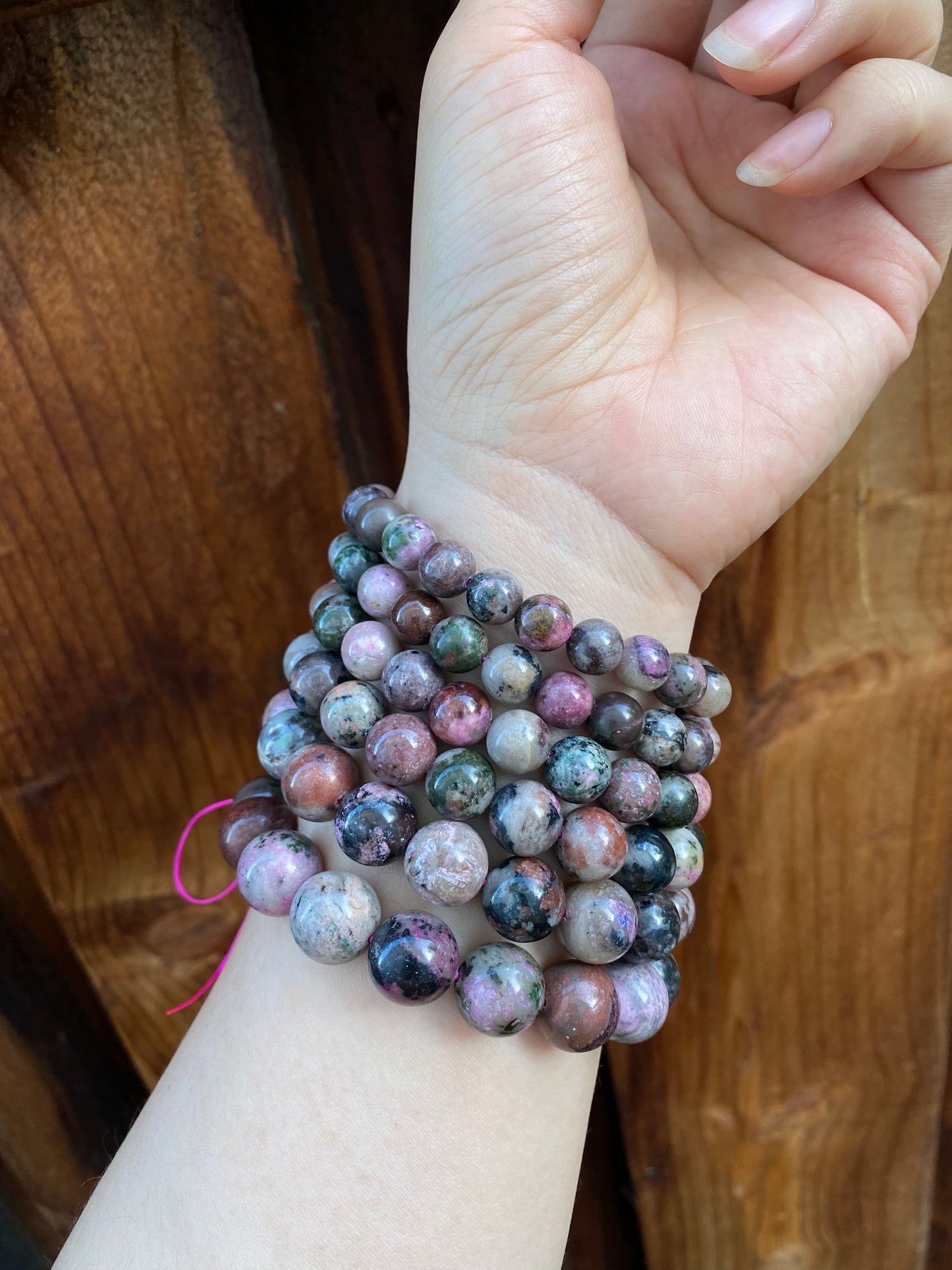 Rare Genuine Pink Sugilite Beads bracelet, beaded bracelet,jewelry gifts,women bracelet