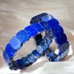 AAAA Natural Lapis Lazuli gemstone oval shape wide bracelet Energy Protection Meditation Spiritual