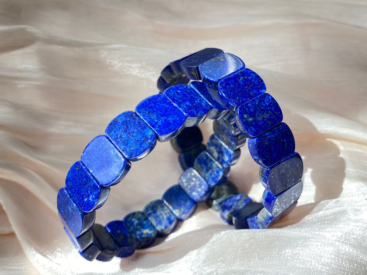 AAAA Natural Lapis Lazuli gemstone oval shape wide bracelet Energy Protection Meditation Spiritual