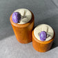 AAAAA Genuine Natural High Grade Silk Shin Purple Charoite,Cat Eyes Oval Shape sterling silver Adjustable Ring