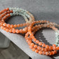 AAAAA Grade Natural Sunstone Gradual change Color super shinning illuminate Fire three layer Bead Bracelet Necklace 5mm,6mm