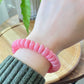 AAAAAA Natural Ice Rhodochrosite Flash Rainbow inside lovely Pinky Rose Saucer Bead Bracelet