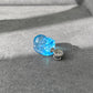Hand carve Dark Blue Aquamarine with nice polished Pixiu brave troops Sterling silver necklace Pendant