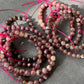 Natural Ruby Red Tourmaline, Pink Tourmaline 6mm-7mm Beaded Bracelet,wholesale price
