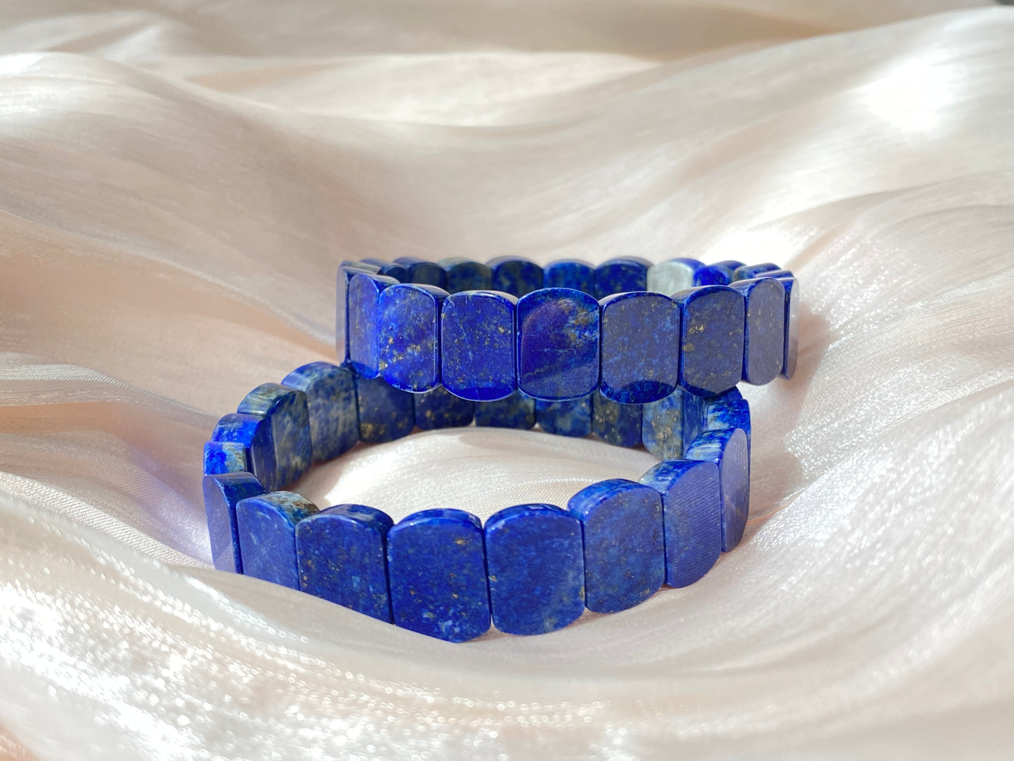 AAAA Natural Lapis Lazuli gemstone oval shape wide bracelet Energy Protection Meditation Spiritual