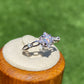 Brilliant cut Moissanite 0.5 CT. certified sterling silver rhombic diamond shape Moissanite ring,gift for her,anniversary gift
